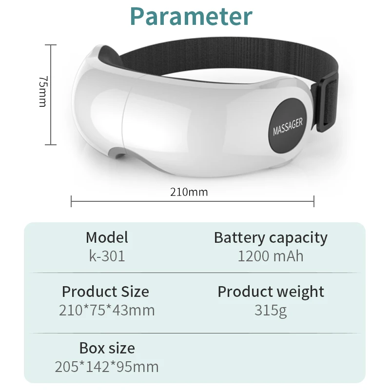 Smart Airbag Vibration Eye Massager Heating Bluetooth Music Eye Care Instrumen Hot Compress Relieves Fatigue And Dark Circles