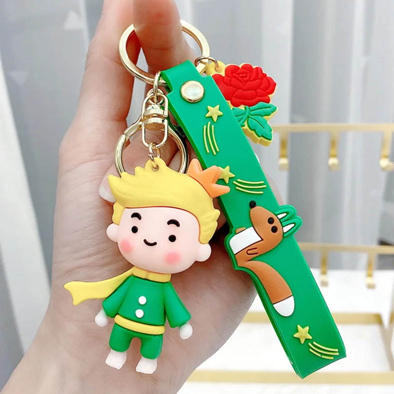 Bestes Angebot kleiner Prinz und Fuchs Schlüssel bund Anhänger für Kinder Geburtstags feier Dekoration Geschenk Schlüssel ring
