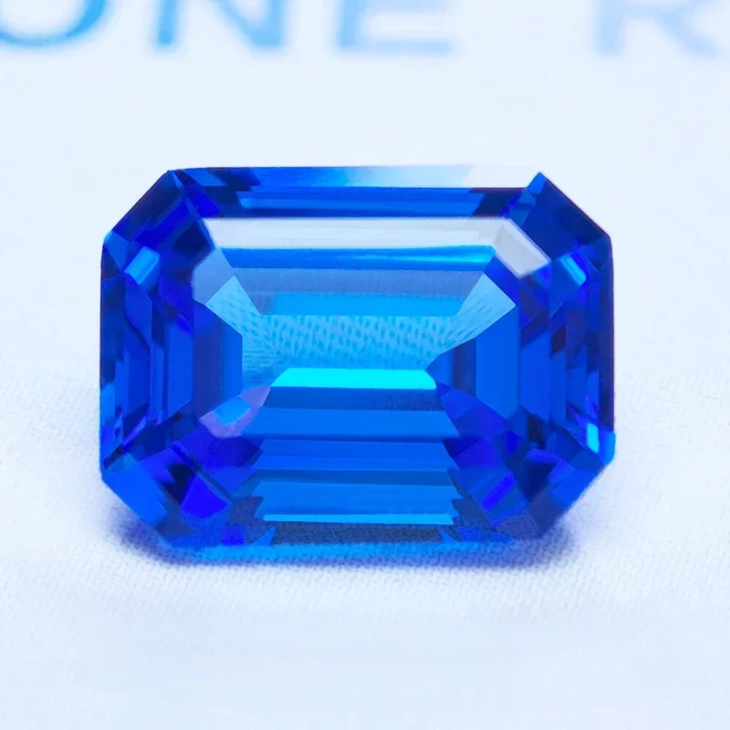 

Lab Grown Cobalt Spinel Blue Demon Color Emerald Cut Charms Gemstones For Diy Jewel Making Material Selectable AGL Certificate