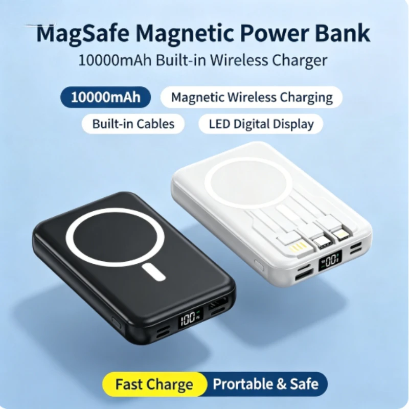 Apple Magnetic Car Wireless Power Bank; Suitable for Apple, Android Mobile Phones Watches/15W/22.5W Powerbank 10000mAh - Aliexpress Deal