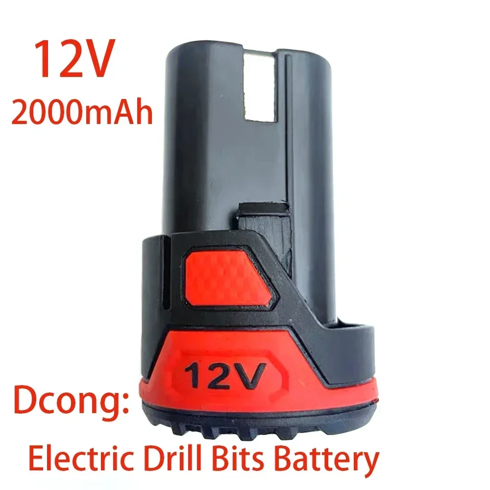 12V 2000 MAh Large Capacity Rechargeable Lithium-Ion Battery Dcong for Electric Tools Drill Bits Screwdrivers