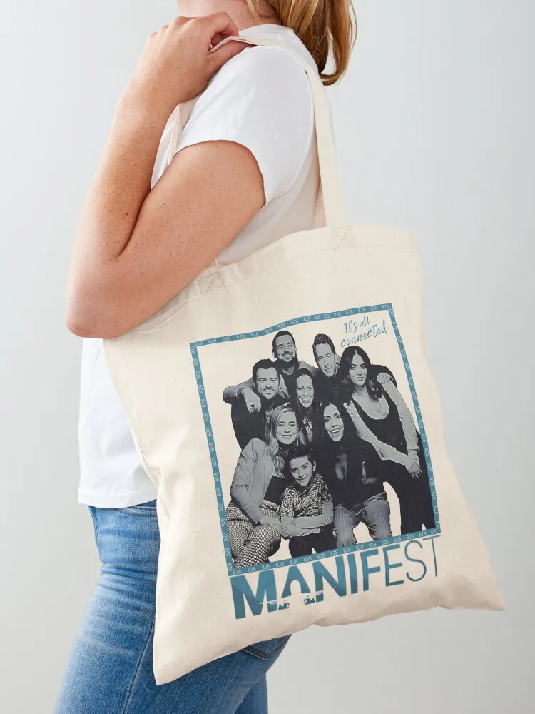 Manifest Tv Series It_s All Connected Tote Eco shopper bags shopping logo Canvas Tote Eco bag Tote Bag Lady bag