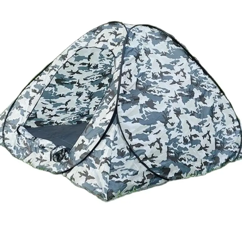 

Camouflage Ice Fishing Tent Pop Up Quick Open Privacy Outdoor Camping Beach Watching Bird Changing Room Toilet Winter Keep Warm