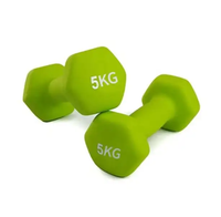 Hexagon Coated Neoprene Dumbbell Set Home Gym Training Equipment Free Weights