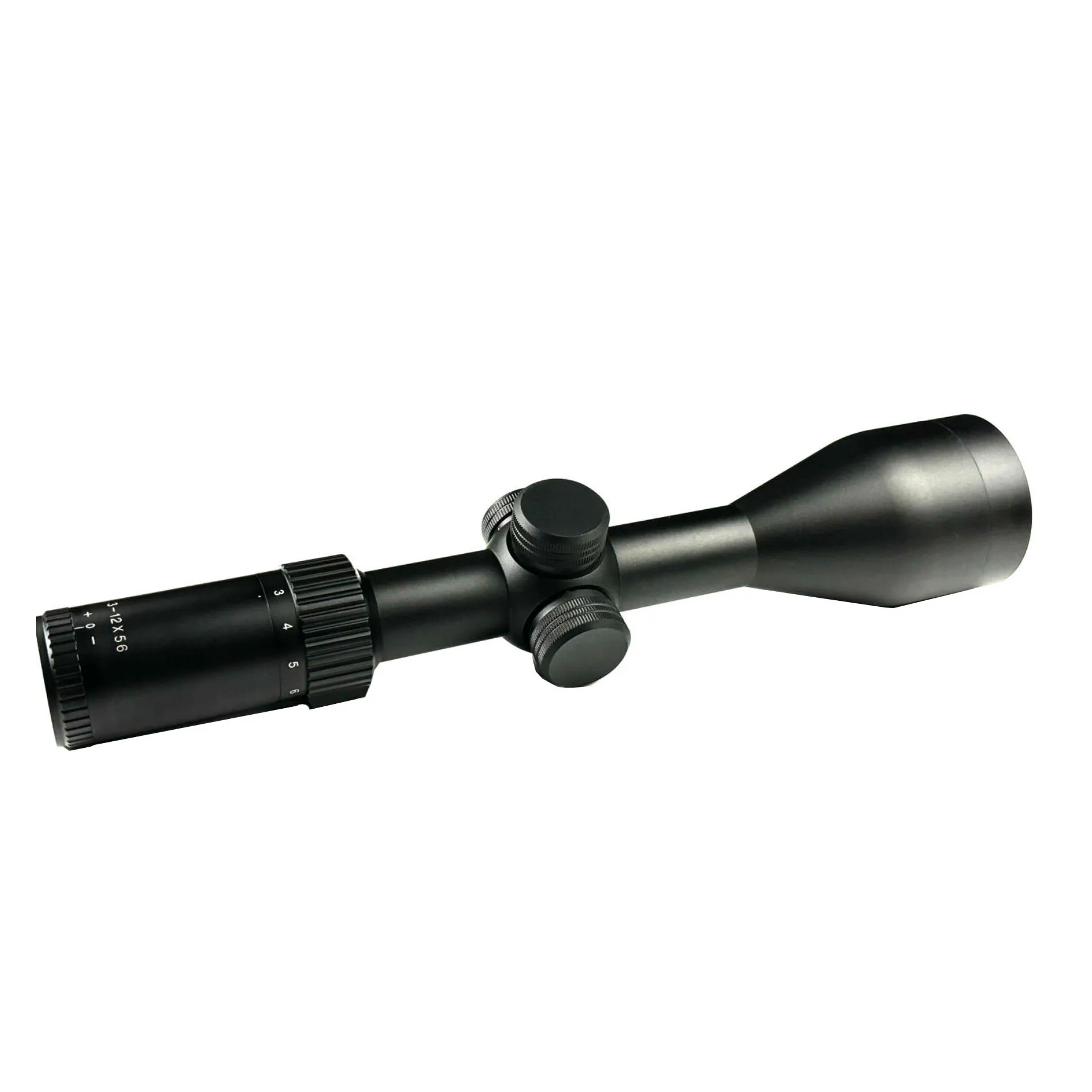 3-12x56 Black Aluminum Outdoor Hunting Spotting Scope Mount Model Number 3-12X56 30mm Mount Base for Outdoor Adventures