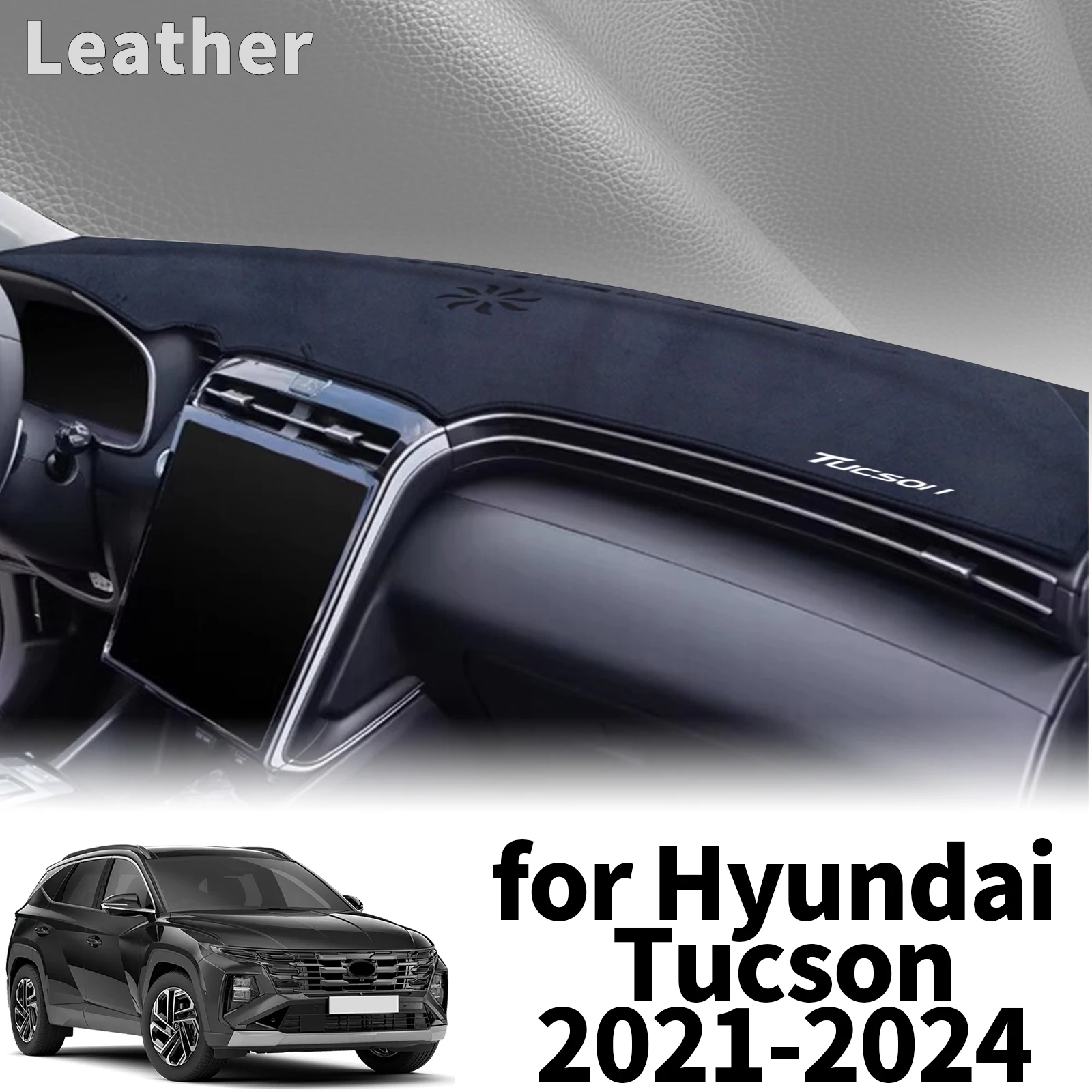 

fit for Hyundai Tucson Nx4 2021 2022 2023 2024 LOGO Accessories Dashmat DashMat Sunshade Protective Carpet Dashboard Cover Pad
