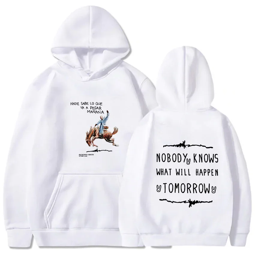 Bad Bunny-Sudadera informal de Estilo Vintage para hombre y mujer, ropa de calle Harajuku, Estilo Vintage, nuevo álbum