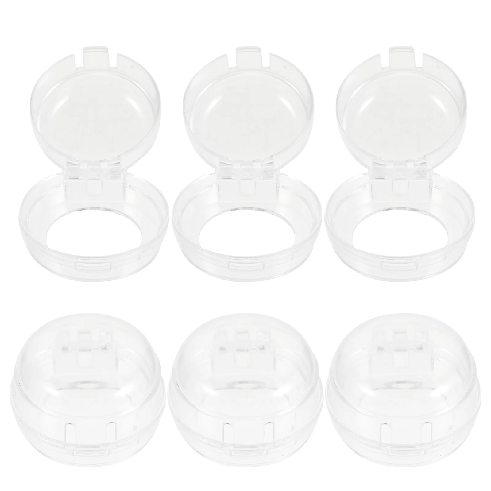 6 Pcs Versatile Protector Gas Stove Burner Covers Safety for Oven Knob Child Plastic Guards