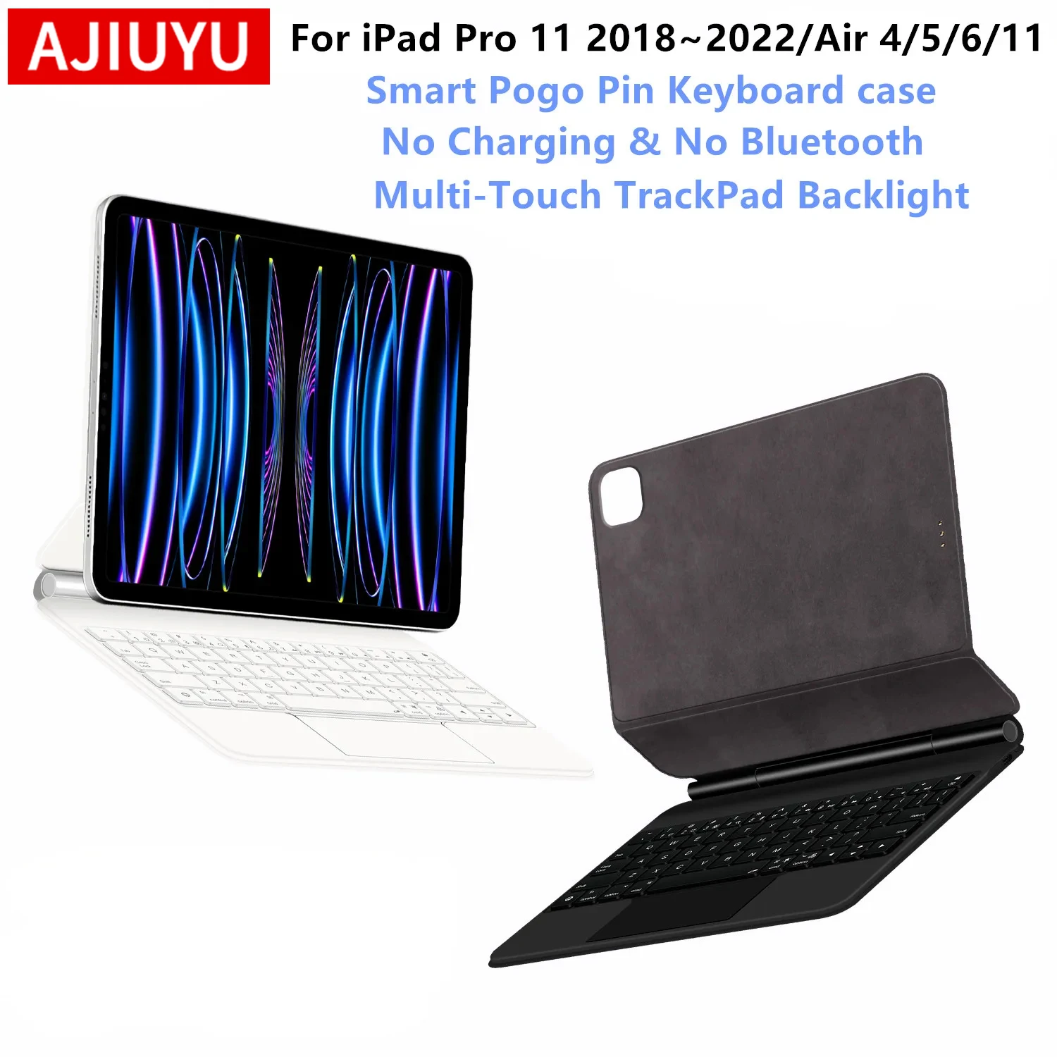 

Smart PIN Plug&Play Magic Keyboard for iPad Pro 11 1st 2nd 3rd 4th Generation Case for iPad Air 4 5 6 11 Smart Pogo Pin Keyboard