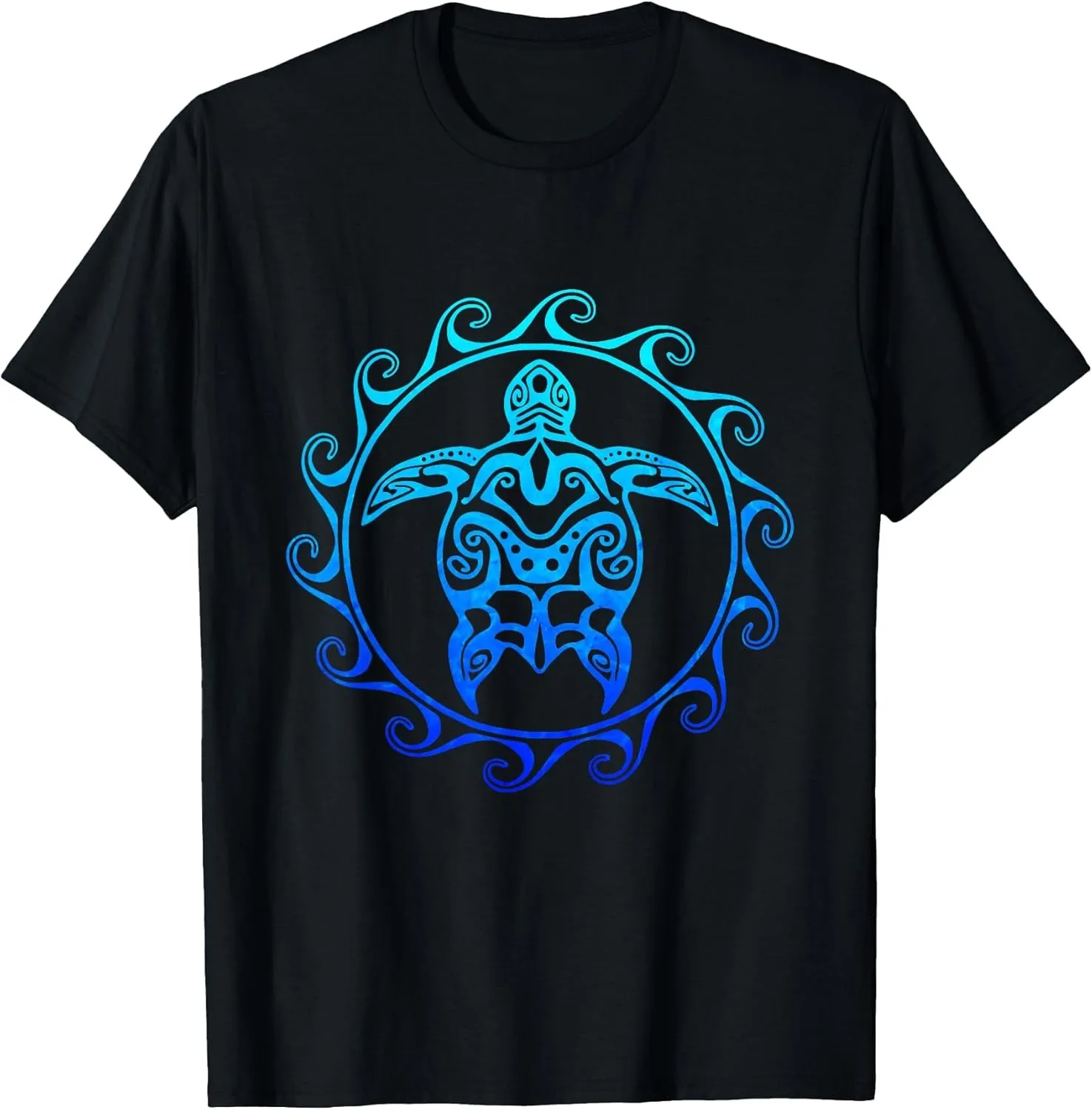 

Hawaii Honou: Ocean Blue Salamander - Hawaiian T-shirt - Loose, Comfortable and Breathable Top