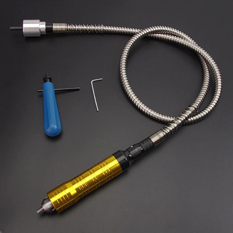 (AIMA) Flexible Shaft for Electric Grinder, with 0.3-6.5mm Chuck Handle Extension Cable for Electric Drill Rotary Grinder Tool
