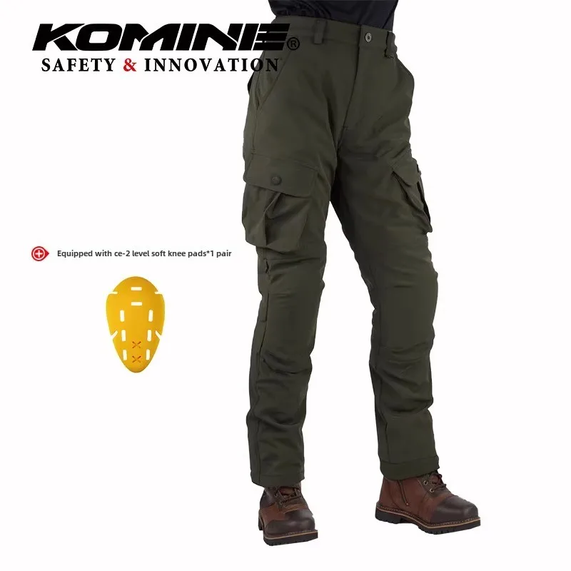 KOMINE PK-926 Motorcycle Waterproof Warm Riding Denim Overalls CE2 Protective Motorcycle Winter Clothing for Men and Women