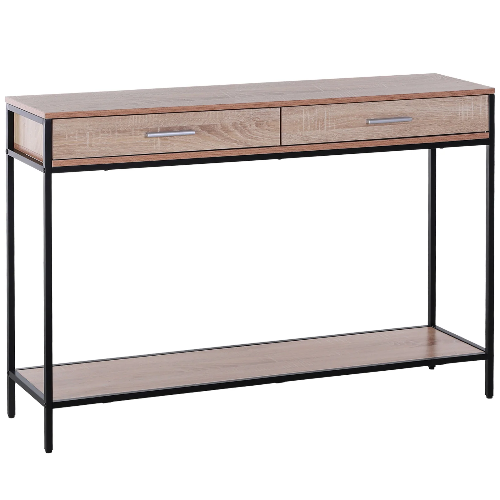 HOMCOM narrow console for entrance hall narrow side table 120x30x81.5cm Industrial style