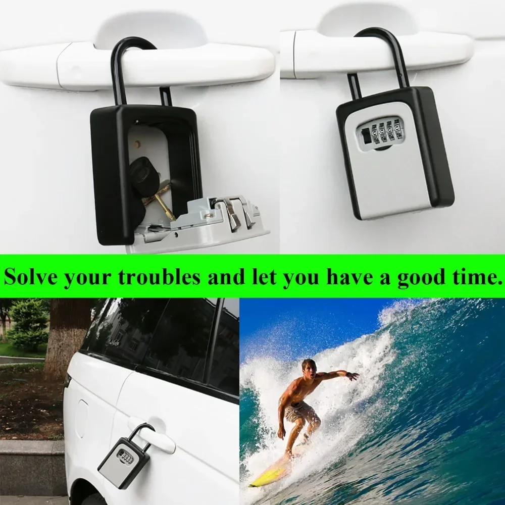 Secure External Password Storage Padlock Combination Lock Key Safe Key Box Lock box For Keys Lock Boxes Key Password Box