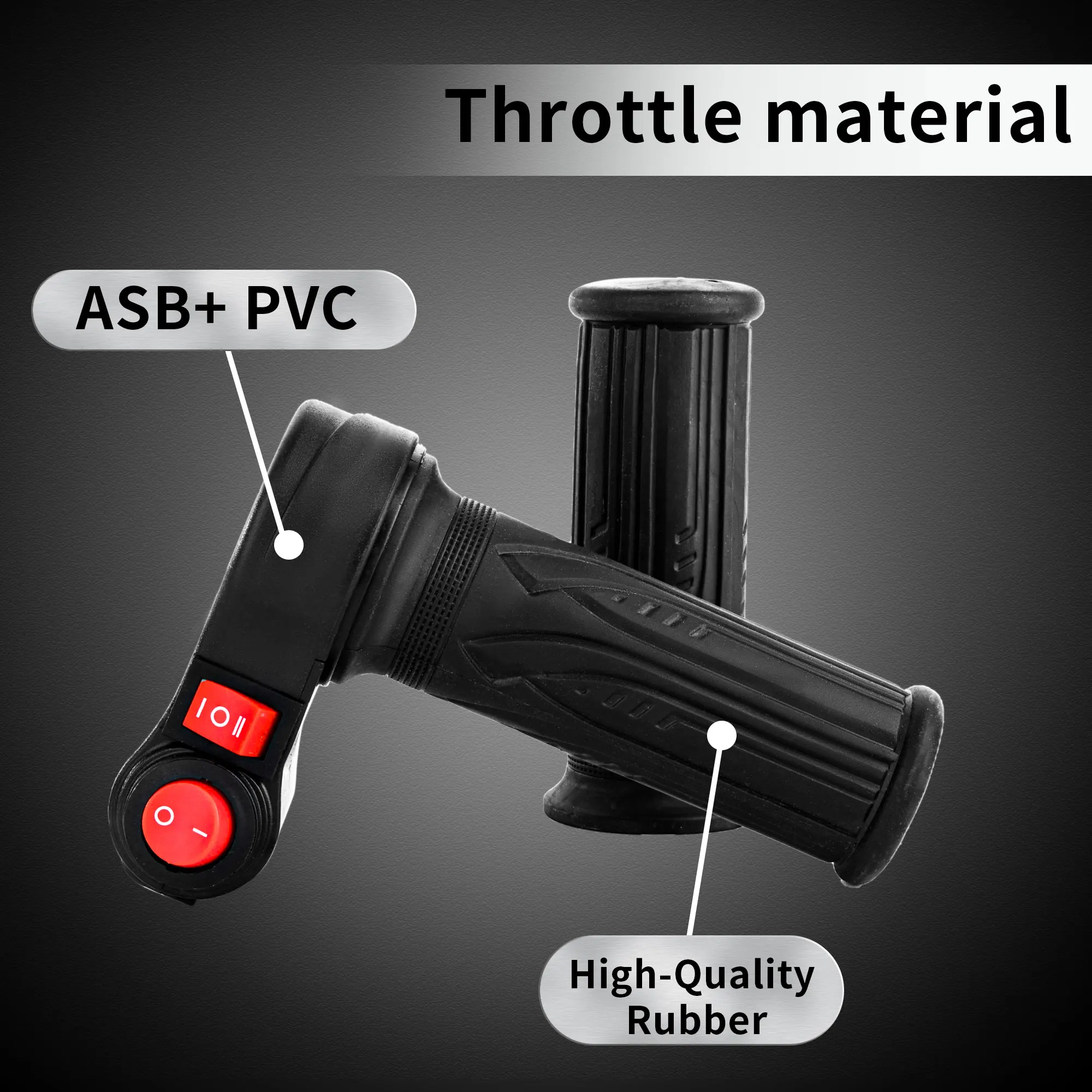 Universal Electric Throttle 12-72V Three Speed Throttle with Reverse Electric Twist Throttle with Forward and Reverse