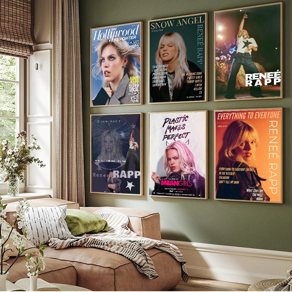 Pop Singer Actor Renee Rapp Vintage Posters Sticky Whitepaper Prints Posters Artwork Posters Wall Stickers