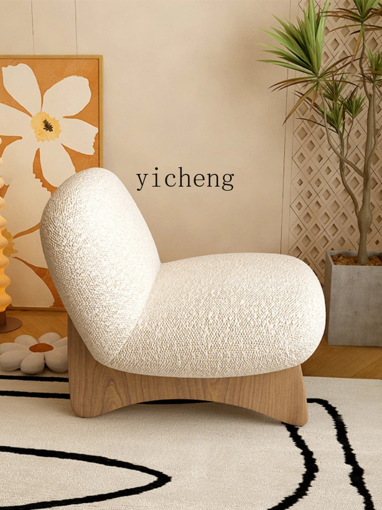 Yy Nordic Alpaca Fleece/Fiber Residence Chair Living Room Single Sofa Leisure Single