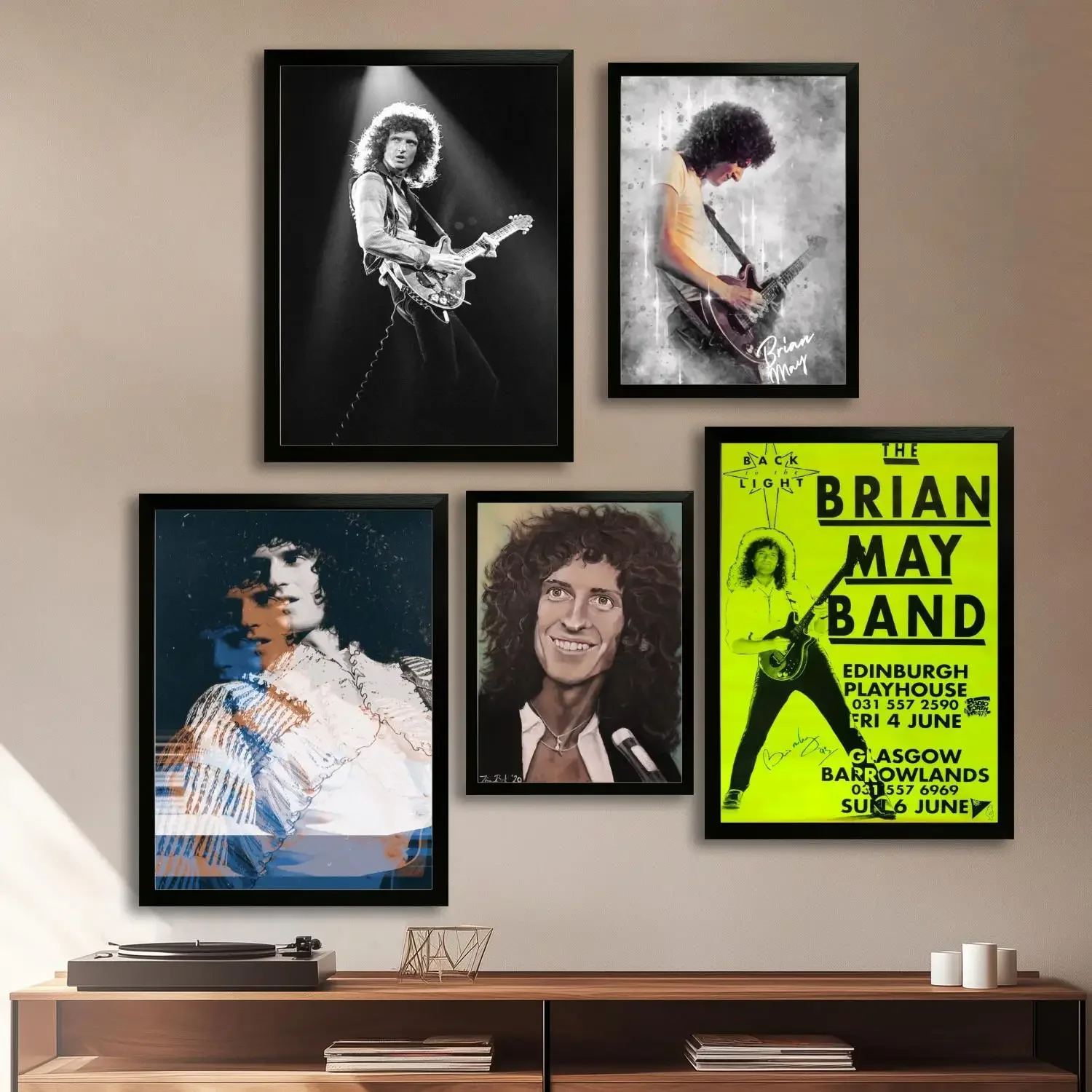 Brian May Canvas Art Poster and Wall Art Picture Print, Modern Family Bedroom Decor Posters,Decorative painting