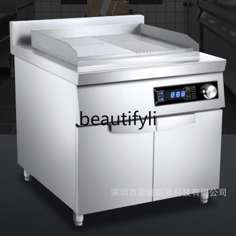 

Commercial Electric Griddle Kitchen Restaurant High-Power Handheld Pancake Steak Teppanyaki Equipment