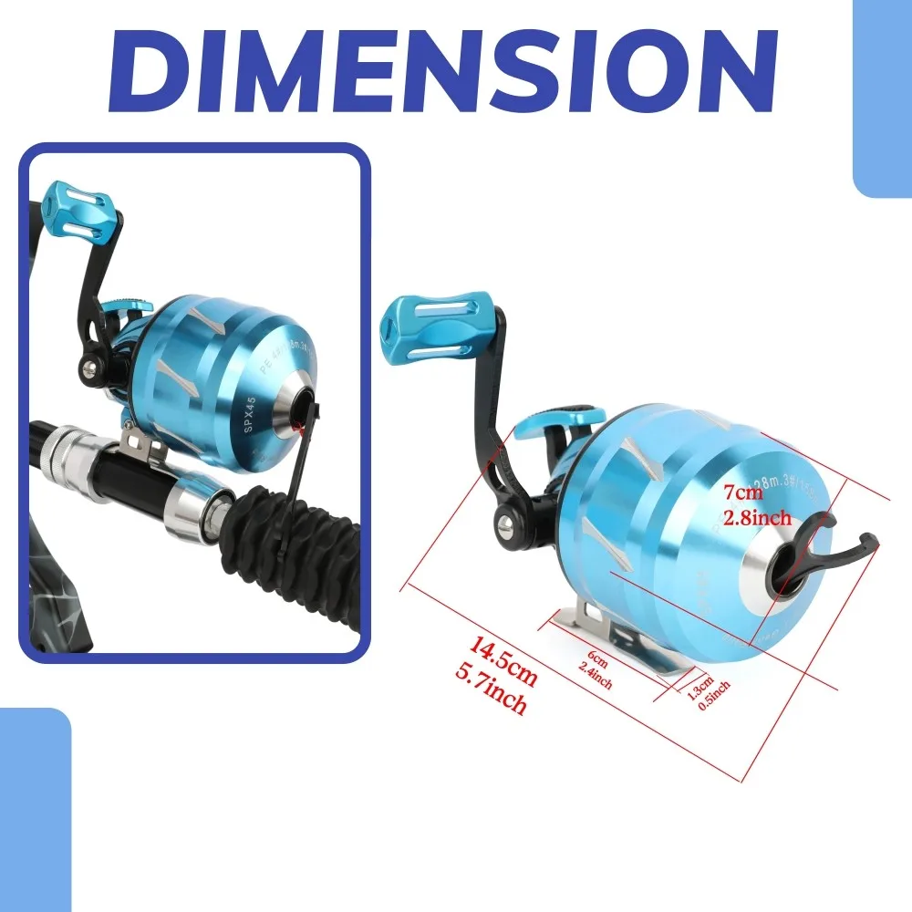 الرماية مجمع القوس الصيد بكرة 5.2:1 نسبة التروس غطاء التصنيع باستخدام الحاسب الآلي 120yds خط Bowfishing الهدف الصيد الرماية الملحقات