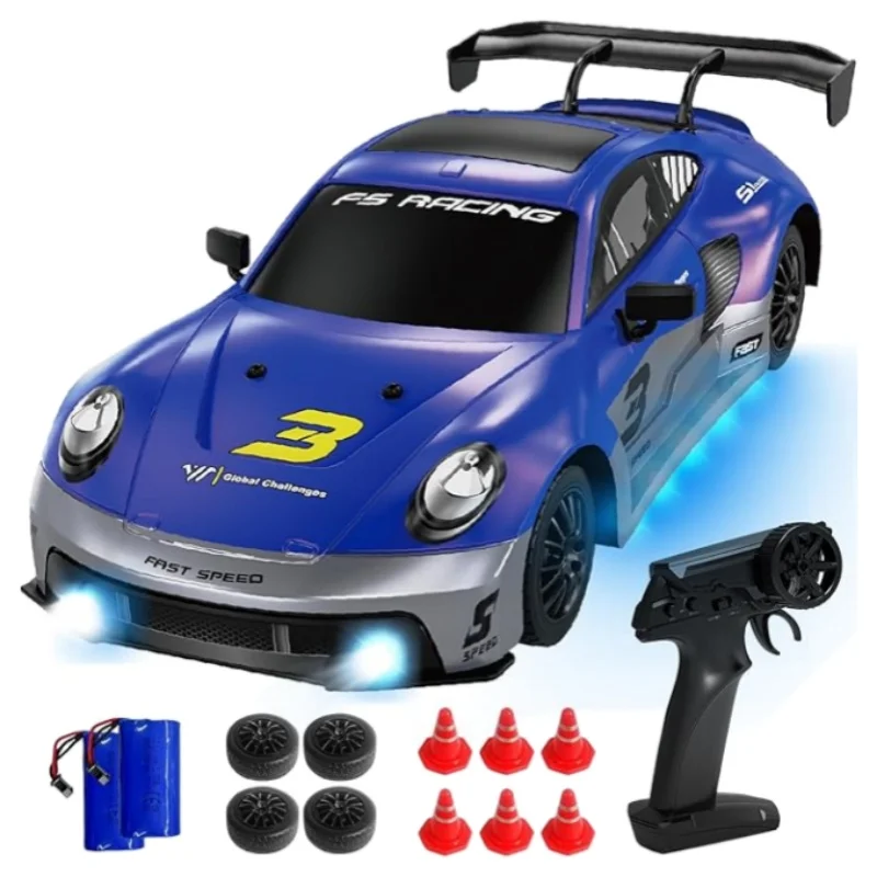 

KF28 2.4G RC Drift Car 1:16 4WD Автомобиль с дистанционным управлением Высокоскоростной полноприводный автомобиль с управлением через приложение Мини-гоночный автомобиль Модель игрушки для мальчика в подарок