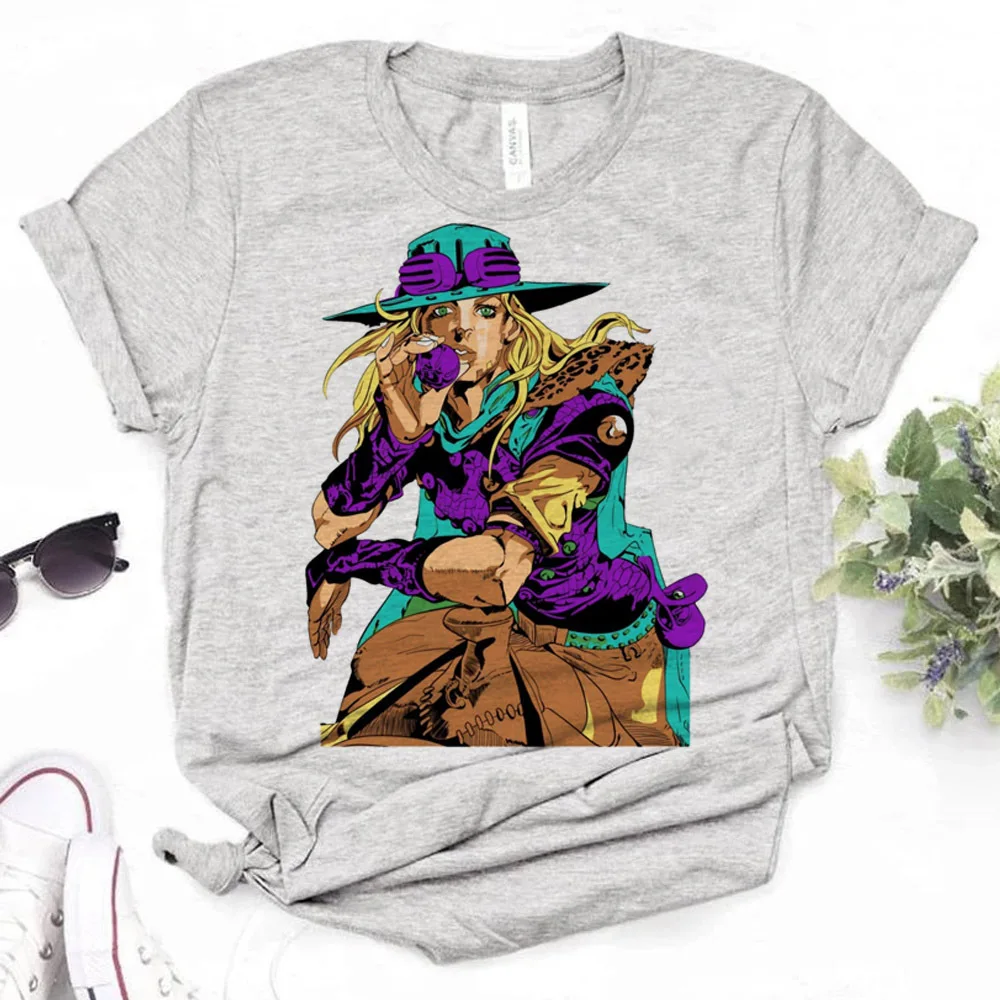 Jojo Bizarre Adventure Gyro Zeppeli shirt teen y2k goth cute party graphic tshirt aesthetic harajuku cute funny