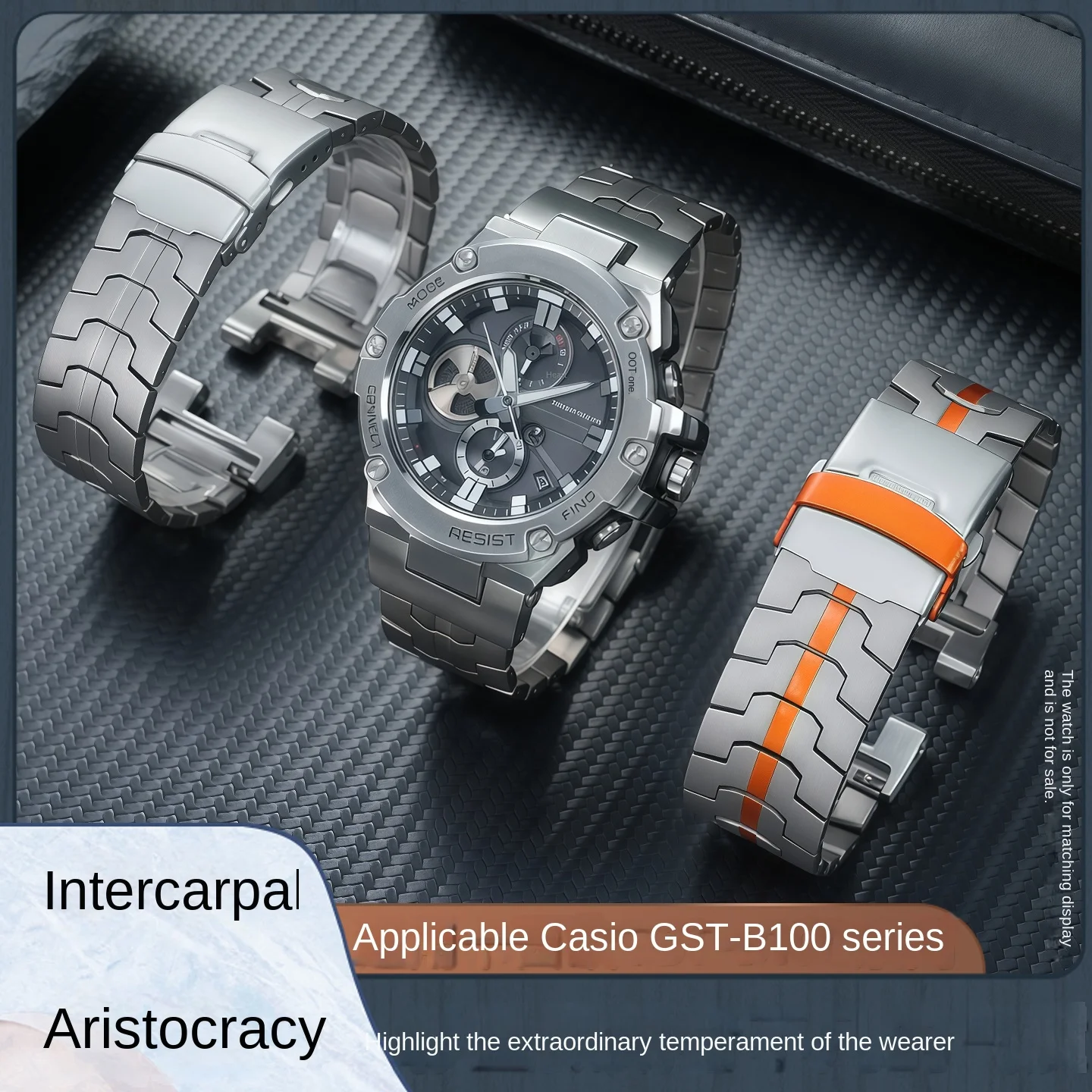 

GST-B100 Модифицированный титановый браслет для Casio G-SHOCK GST-W300/400G GST-S110/S220/S140L/W120L Переходник на ремешок для часов 22 мм