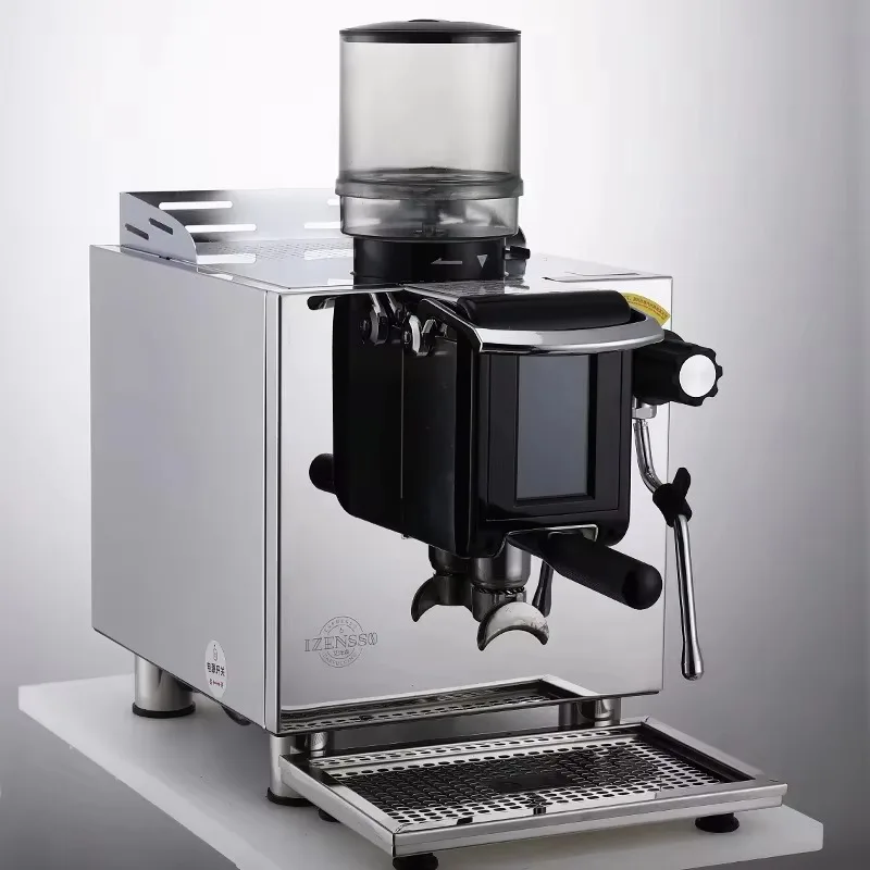 Fully Automatic Commercial Grade Coffee Machine Bean to Cup Coffee Maker with Grinder for Office Hotel Black