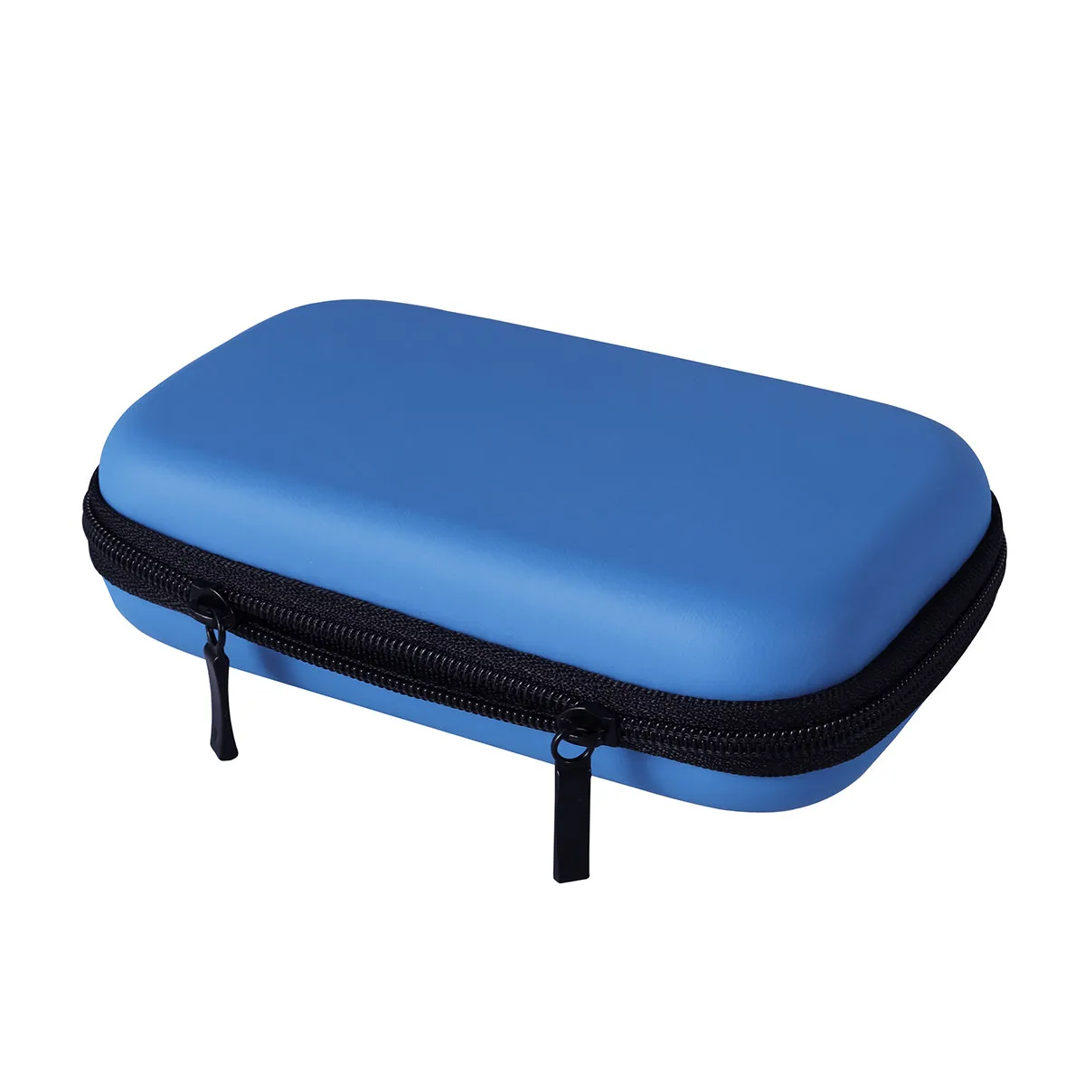 High Quality Eva Earphone Pouch Shock Resistant Water Resistant Compact Charging Cable Storage Case Mesh Elastic Interior Travel