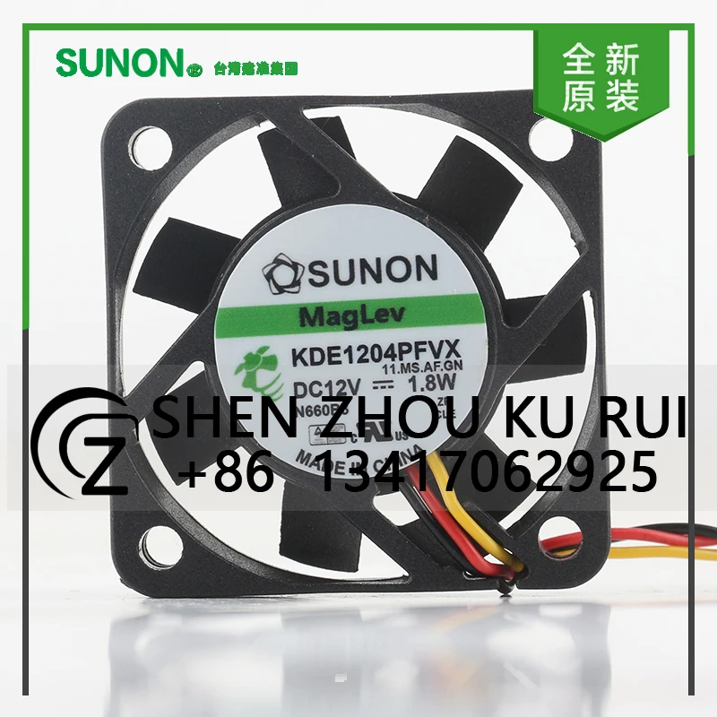 

KDE1204PFVX Sunon DC 12V 1.8W 4010 40X40X10MM 4CM Quiet Inverter Large air Volume Maglev 2/3-wire Cooling Fan