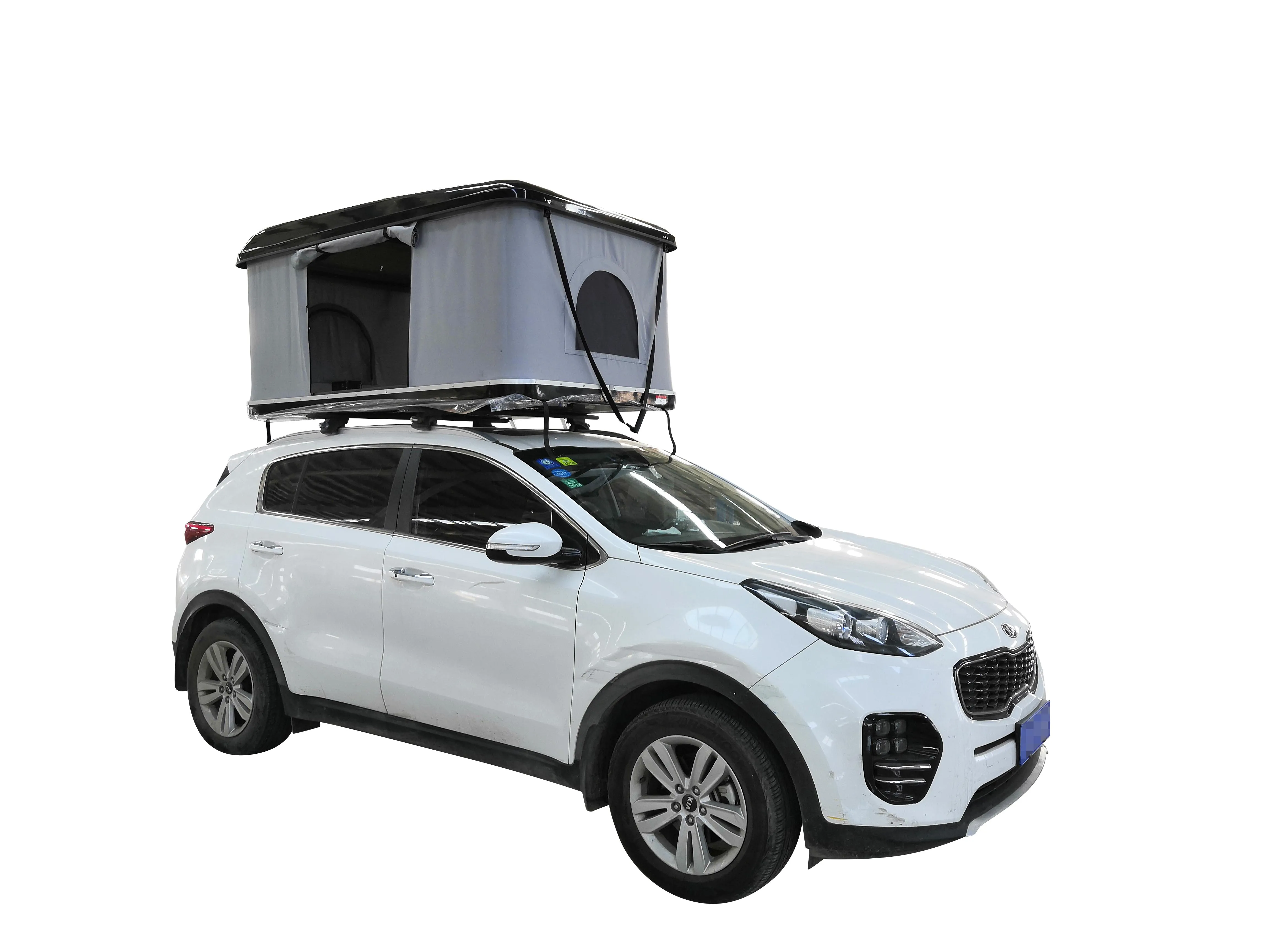 مصنع مخصص OEM قابل للإزالة للطي سيارة التلقائي هارد شل الألياف الزجاجية على السطح خيمة للتخييم في الهواء الطلق #5