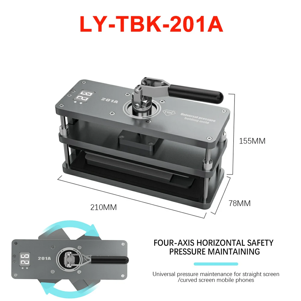 

LY-TBK-201A Rotating Pressure Holding Mold 4 Axis 360 Degree Rotary Repair Fixture Tool for Digital Display Phone Screen