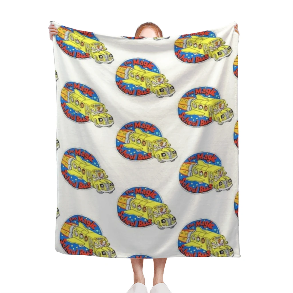 

The Magic School Bus Medium Blanket Comforter Flannel Soft throw Blankets Warm Home and Decoration