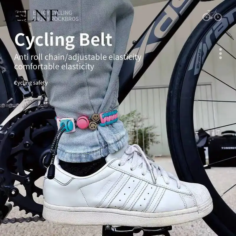 ESLNF Pantalones reflectantes para ciclismo, banda reflectante para pantalones de bicicleta, bandas ajustables de alta visibilidad para caminar de noche, ciclismo y correr