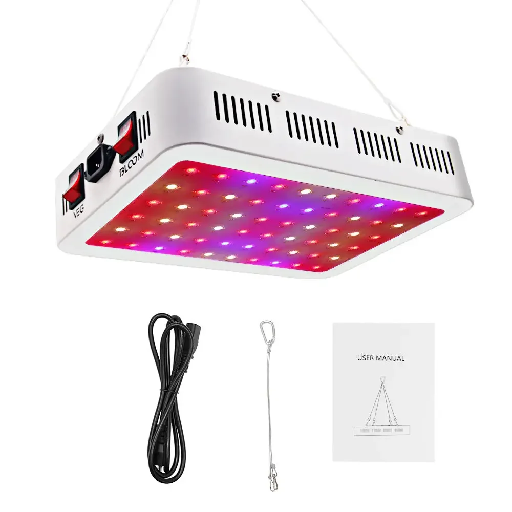 Luz de cultivo Led para invernadero VEG de 600W, luz de cultivo Led Cob de espectro completo para cultivo de plantas de interior