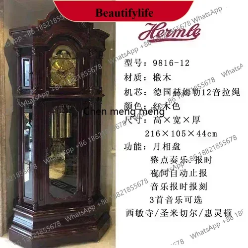 

d178 Mechanical Floor Clock Living Room Home Villa Clock Chinese Retro the Grandfather Pendulum Clock