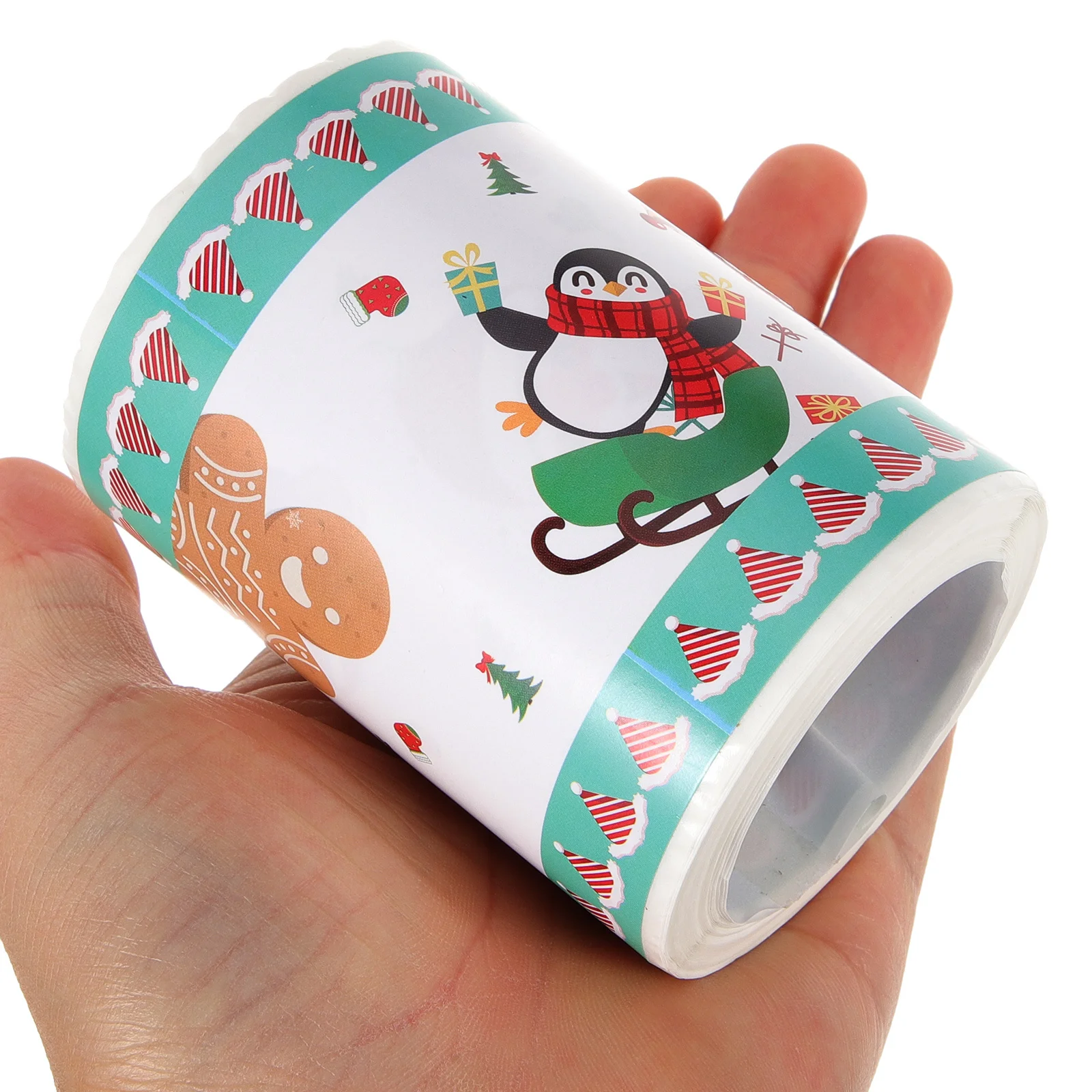 

1 Roll Christmas Blackboard Border Sticker Removable Decorative Border Trim for Classroom Office Party Festival Supplies