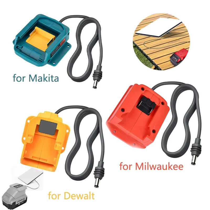

Power Cord for Dewalt for Makita for Milwaukee 18V-20V Battery Charger Adapter 18AWG For Starlink Mini DC Power Cable