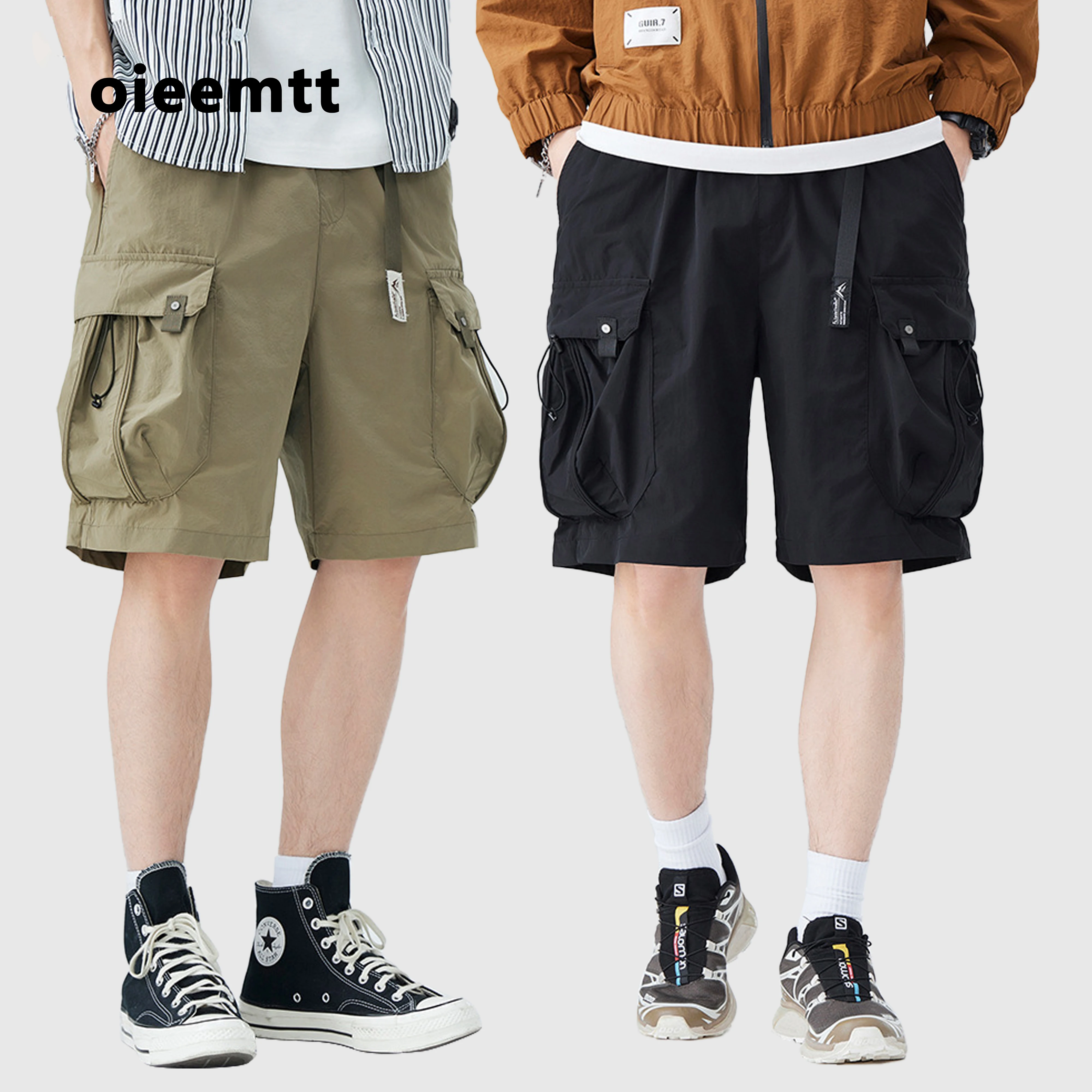 

Cotton Vintage Streetwear Oversize Casual Multi Pockets Workwear Pants Work Pants Summer Cargo Short Pants Outdoor Pants for Men