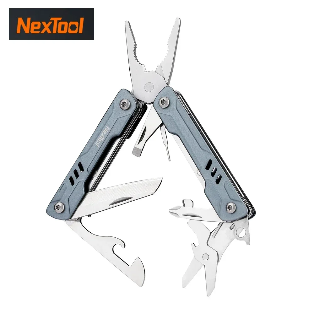 NexTool Mini Sailor 11-In-1 Multi-Function Tools Pliers Wire Cutters Retrieve Card Pin Screwdriver Scissors Bottle Opener Knife