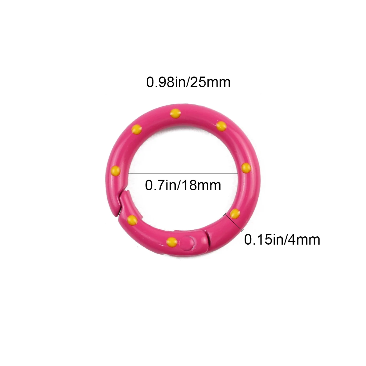 2-10pcs Colorful Snap Hook Label Hand Tag Connector Open Ring Lobster Key Clasps For Jewelry Making DIY Bracelets Accessories