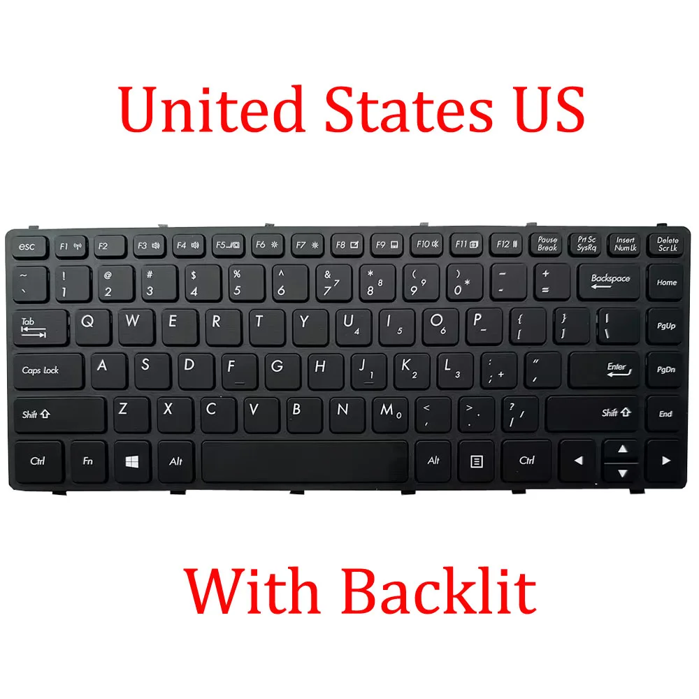 YD For Getac OEM S410 Laptop With Backlit Keyboard S410 SL2DYDAASDMX United States US Black With Frame New