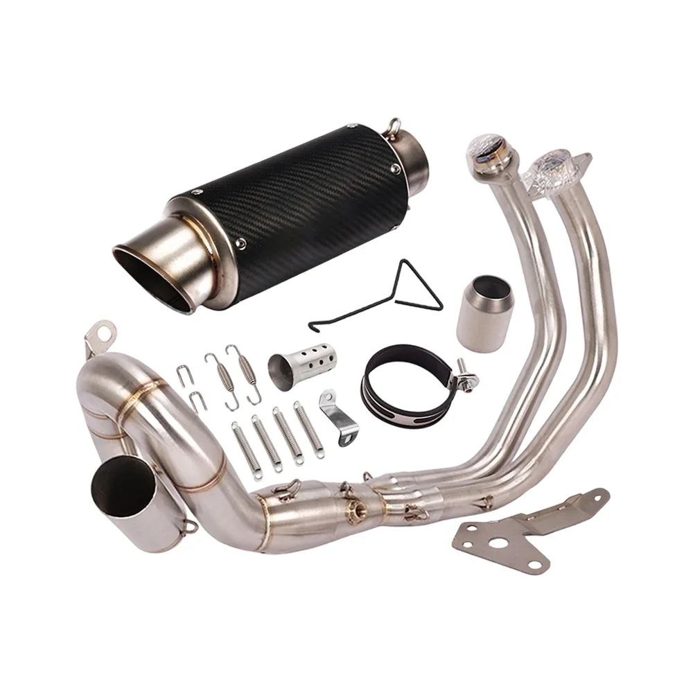 Für Yamaha MT-07 YZF-R7 2021-25 Komplettes Auspuffsystem Krümmerrohr Schalldämpfer Endrohre Auspuffrohre Auspuffanlagen – Detail 2