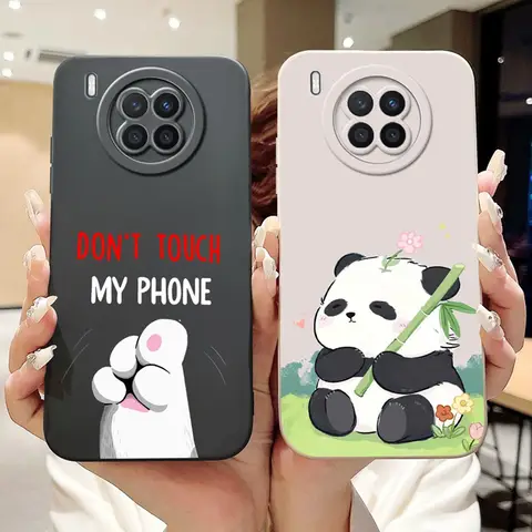 Lens Protective Case For Huawei Nova 8i NEN-L22 NEN-LX1 NEN-LX3 Cute Cartoon Soft Silicone Cover For Huawei Nova8i Phone Cases
