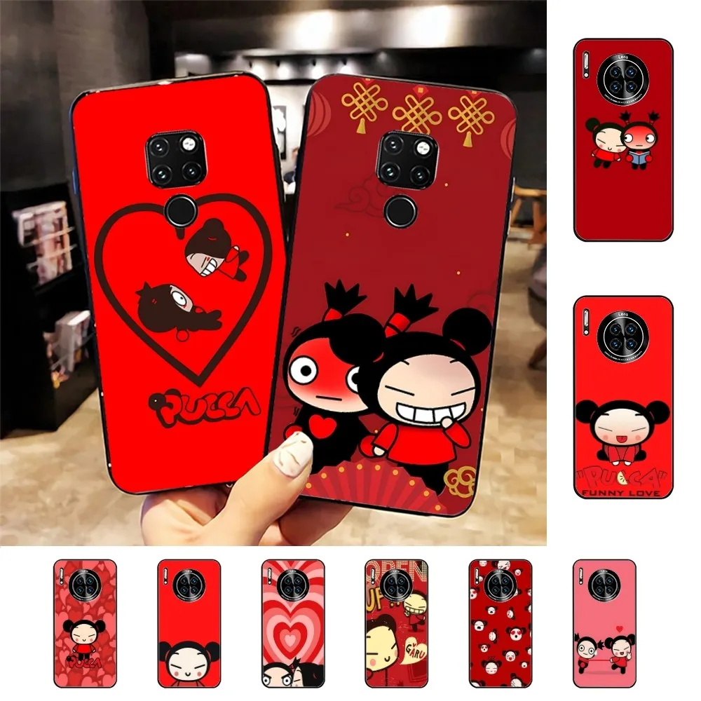 P-Pucca G-Garu Cute Phone Case For Huawei Mate 10 20 30 40 50 Lite Pro Nova 3 3i 5 6 SE 7 Pro 7SE