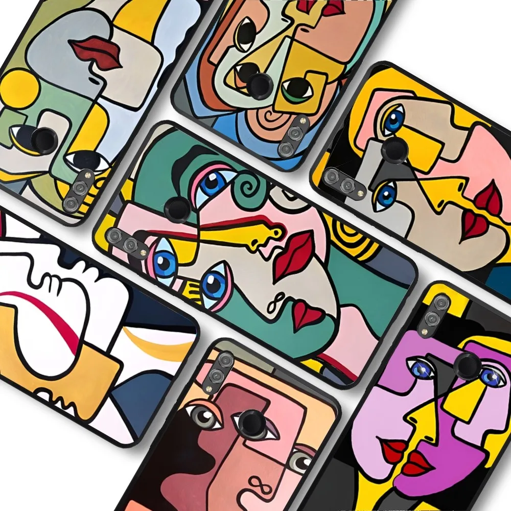 Picasso Abstract Art Painting Phone Case For Huawei Honor 10 lite 9 20 7A 9X 30 50 60 70 pro plus Soft Silicone Cover