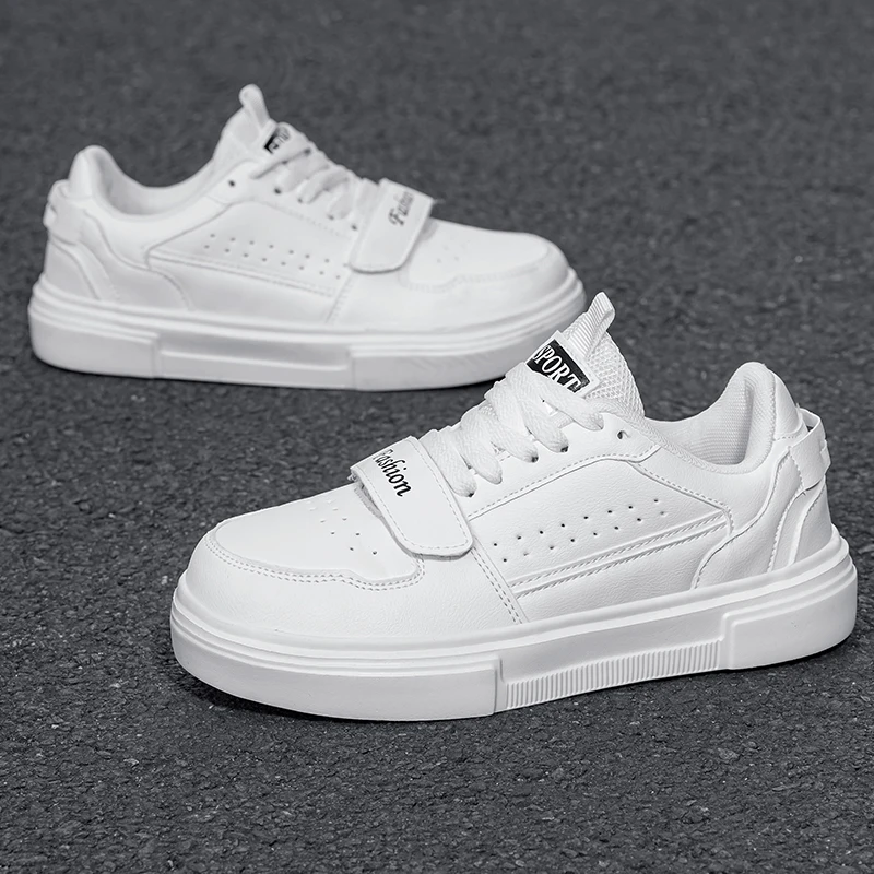 

Белые минималистичные кроссовки унисекс на платформе, нескользящая мужская обувь для скейтборда, универсальная повседневная спортивная обувь, мужские и женские кроссовки