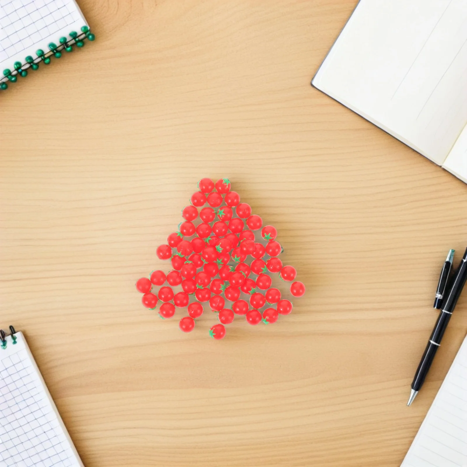 100 stücke Miniatur Kirsche Tomaten Für Puppenhaus Winzige Realistische Lebensmittel Requisiten Kinder Pretend Spielen Montessori Pädagogische Lernen Werkzeuge