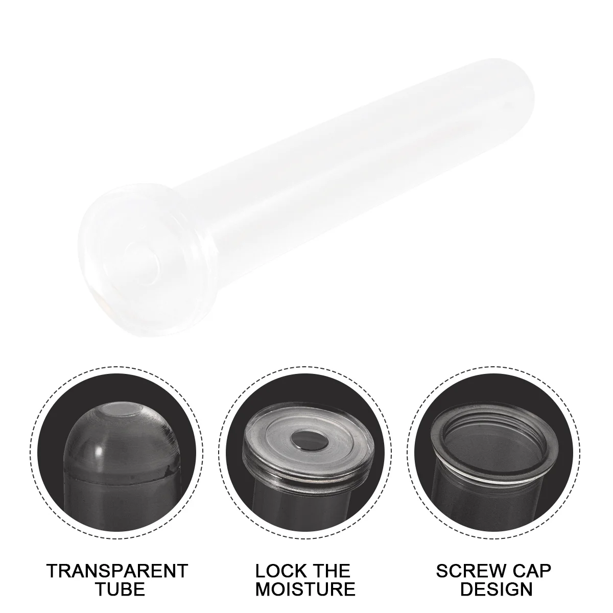 

50pcs Flower Preservation Transparent Plastic Leak-Proof Water Container For Floral Arranging Florist Supplies Flower Water Tube