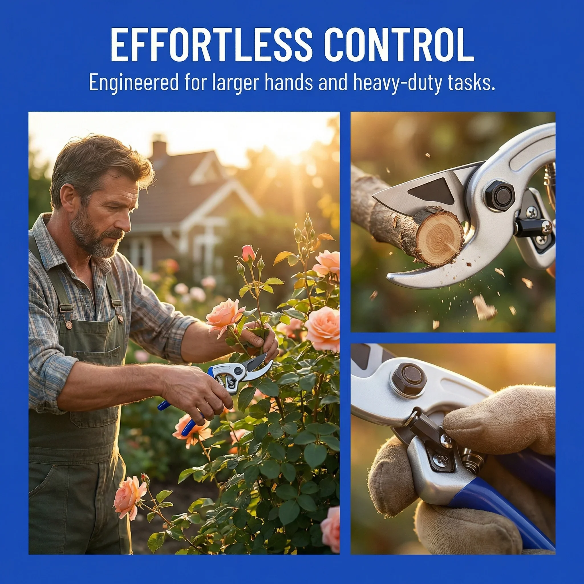 Sharp and Non-Slip Pruning Shears for Green Plants Flowers Orchards Grafting and Landscaping Specialized Gardening Shears Tool